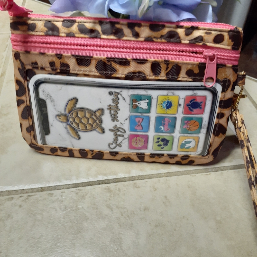 Simply Southern wristlet with FREE key fob new!